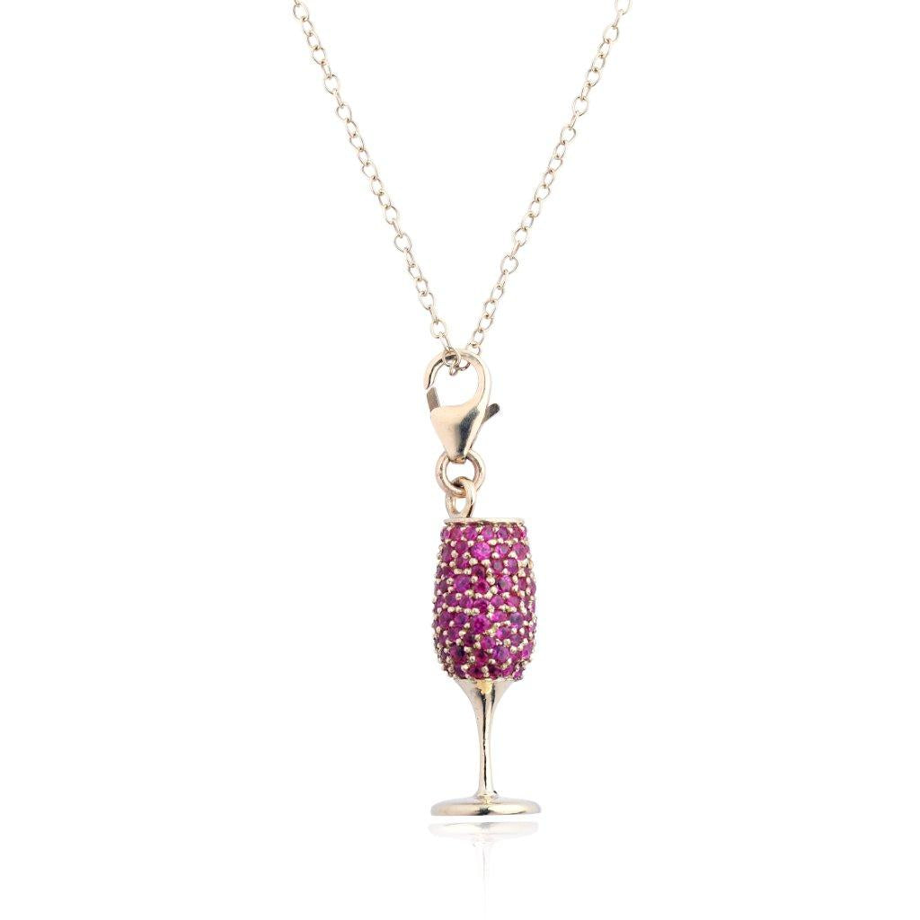 Champagne Glass Charm – A Toast to Elegance & Celebration