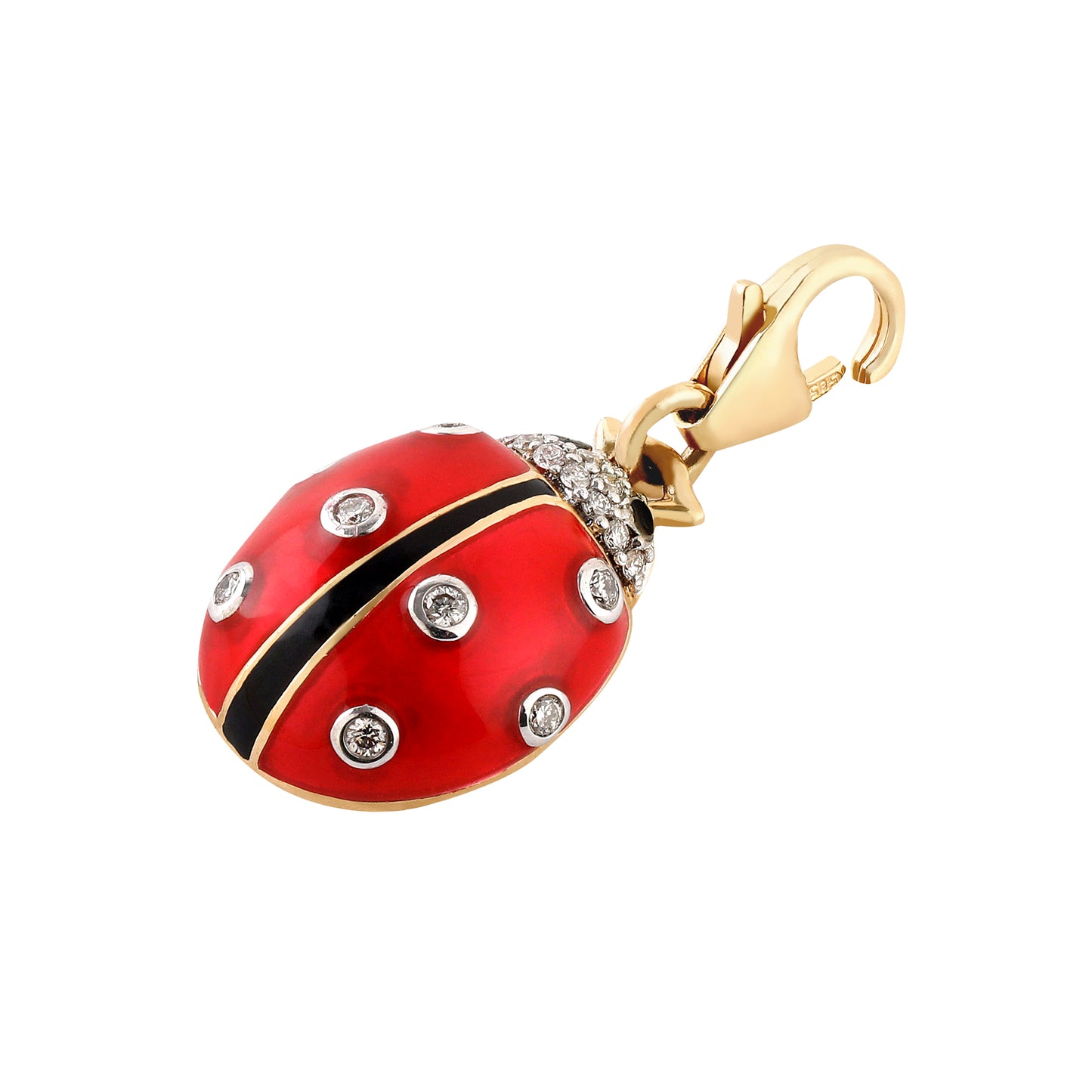 Graceful Beetle Charm Pendant