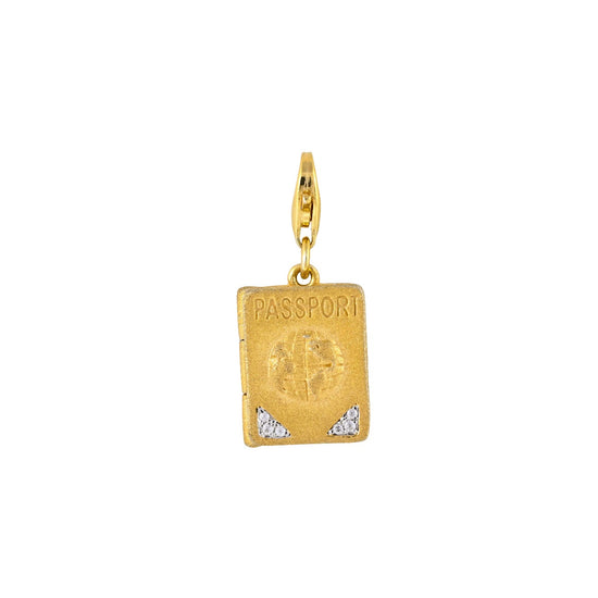 Bon Voyage Passport Charm Pendant