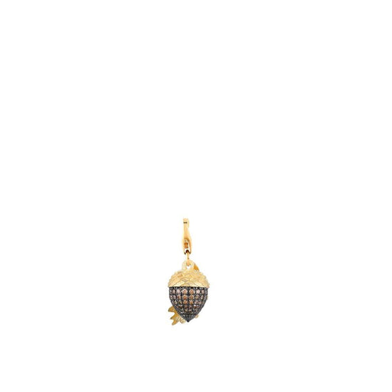 14ct Yelow Gold Acorn Flower Pendant